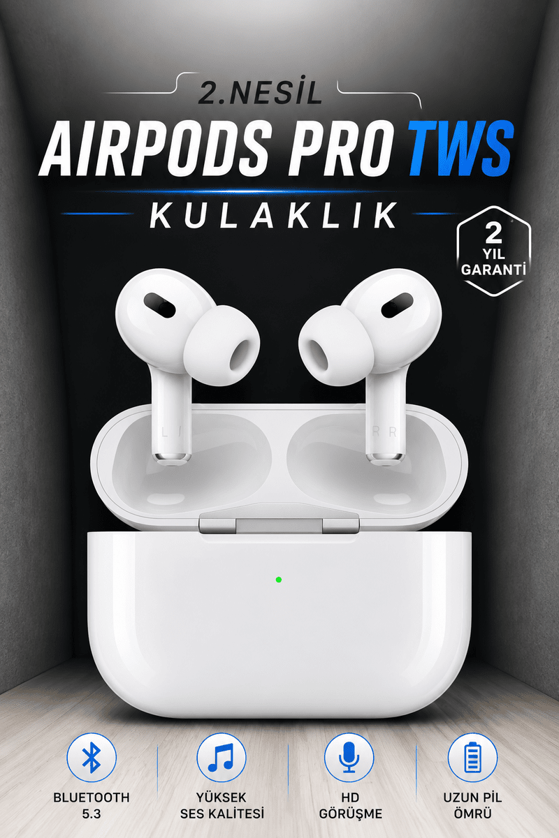 Kablosuz Bluetooth Kulaklık Gürültü Önleme, Su Geçirmez, Mikrofonlu