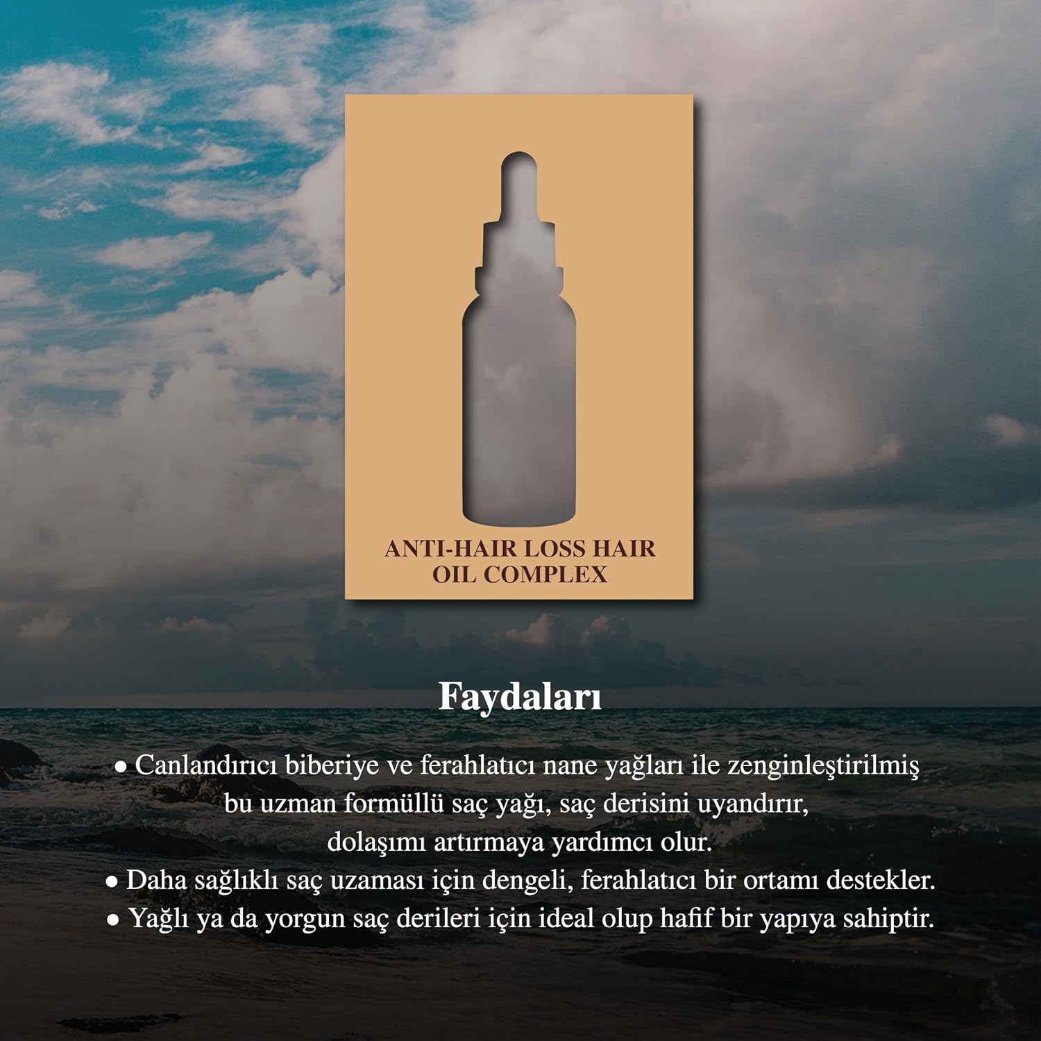Anti-Hair Loss Hair Oil Complex 50 ml - Rosemary & Mint Oil Saç Bakım Yağı