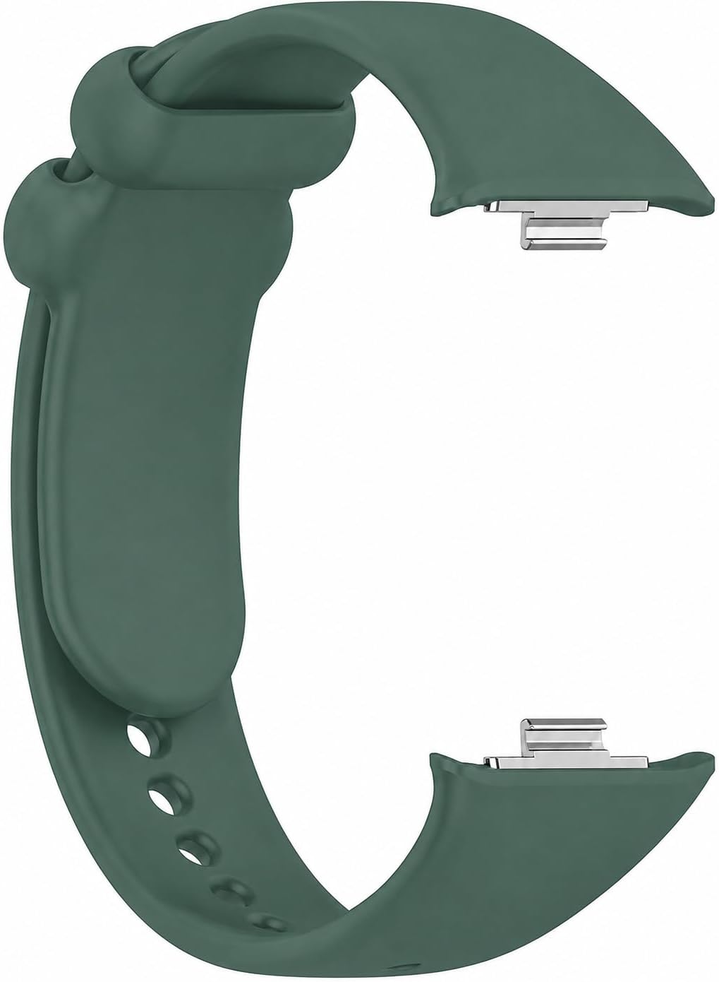 Xiaomi Redmi Watch 6 ile Uyumlu Silikon Saat Kordonu, Ayarlanabilir Yedek Akıllı Bileklik Kayışı, Spor ve Günlük Kullanım HSN-01 Koyu Yeşil
