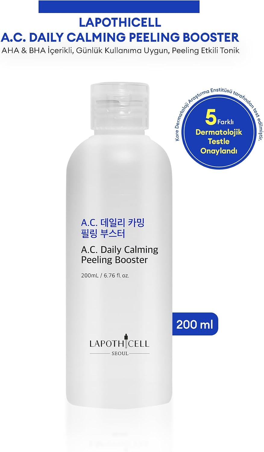 Aha İçerikli Peeling Etkili Tonik Lapothıcell A C Daily Calming Booster