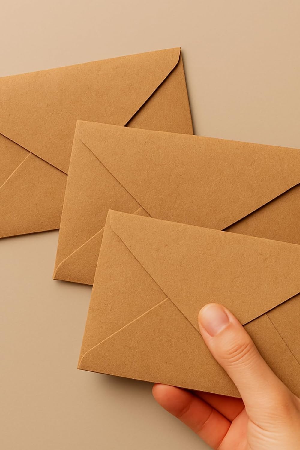 Minik zarf, 7x9 cm 25 adet (Kraft)