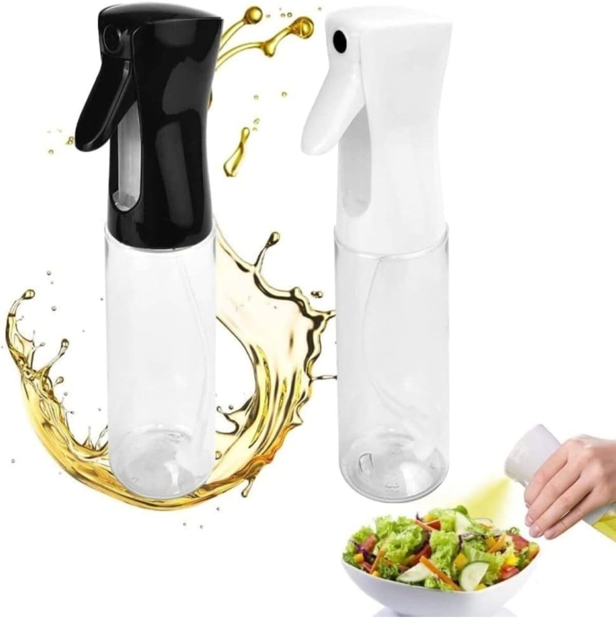 1 Adet Air Fryer Yağ Sprey Airfryer Için Yağdanlık Yağlık Sirke Zeytinyağ Püskürtücü Cam Şişe,Şeffaf