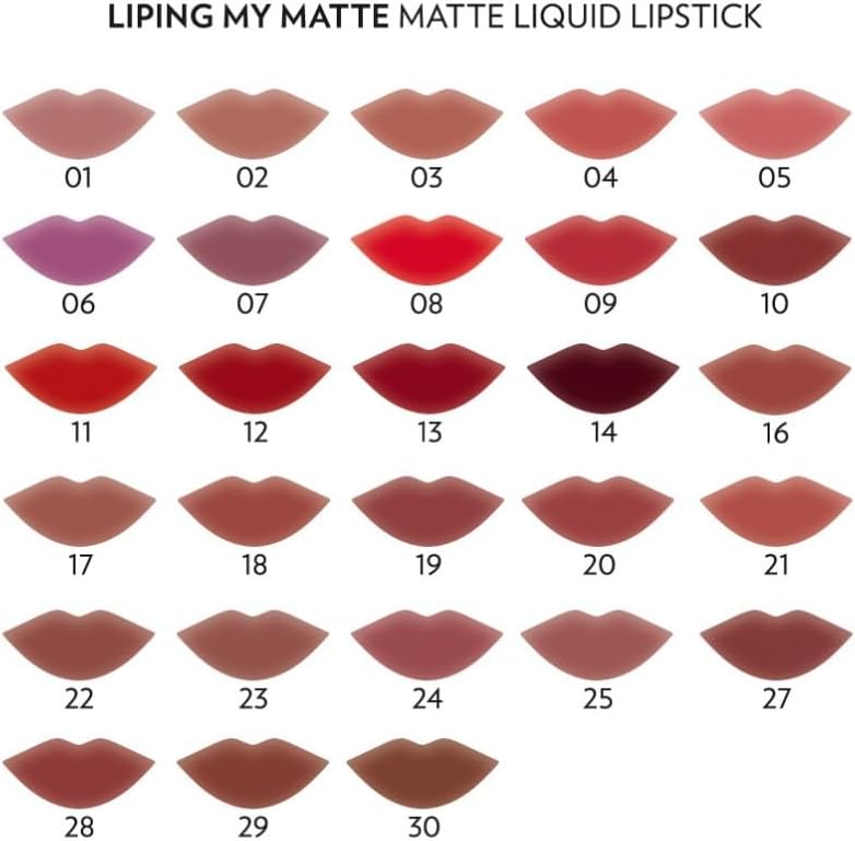 Liping My Matte Likit Ruj No: 17 - Suya Dayanıklı Ultra Mat Ruj