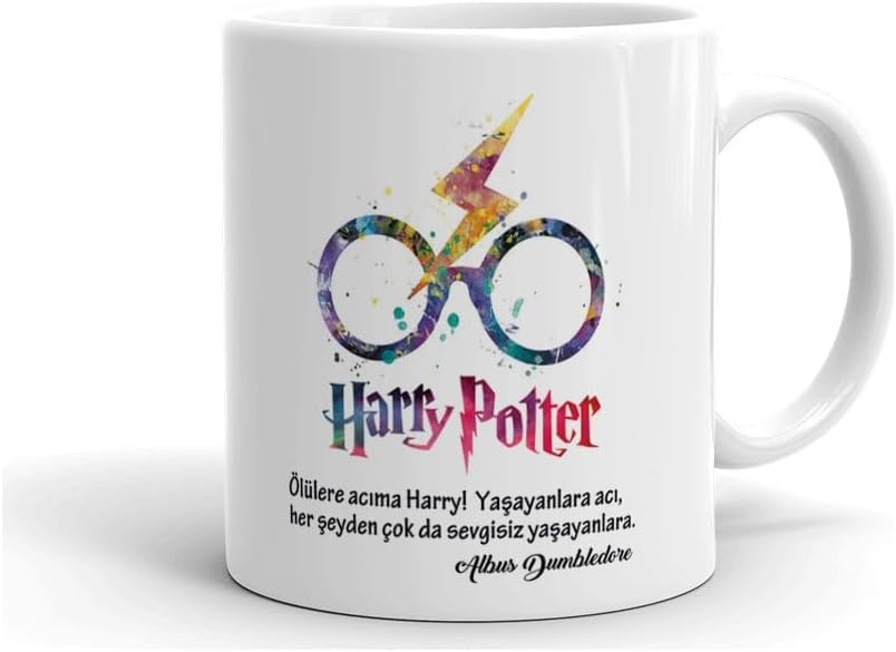 Harry Potter anlamlı yazı seramik kupa.komik kupalar