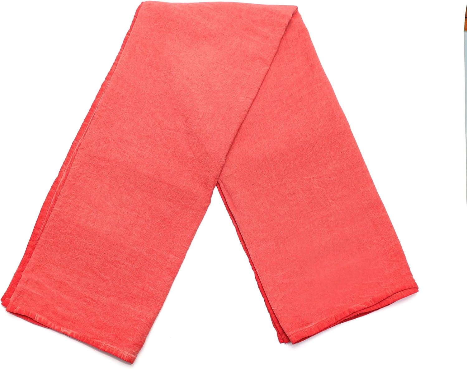 Taşlanmış Mercan Denim Pamuk Masa Örtüsü