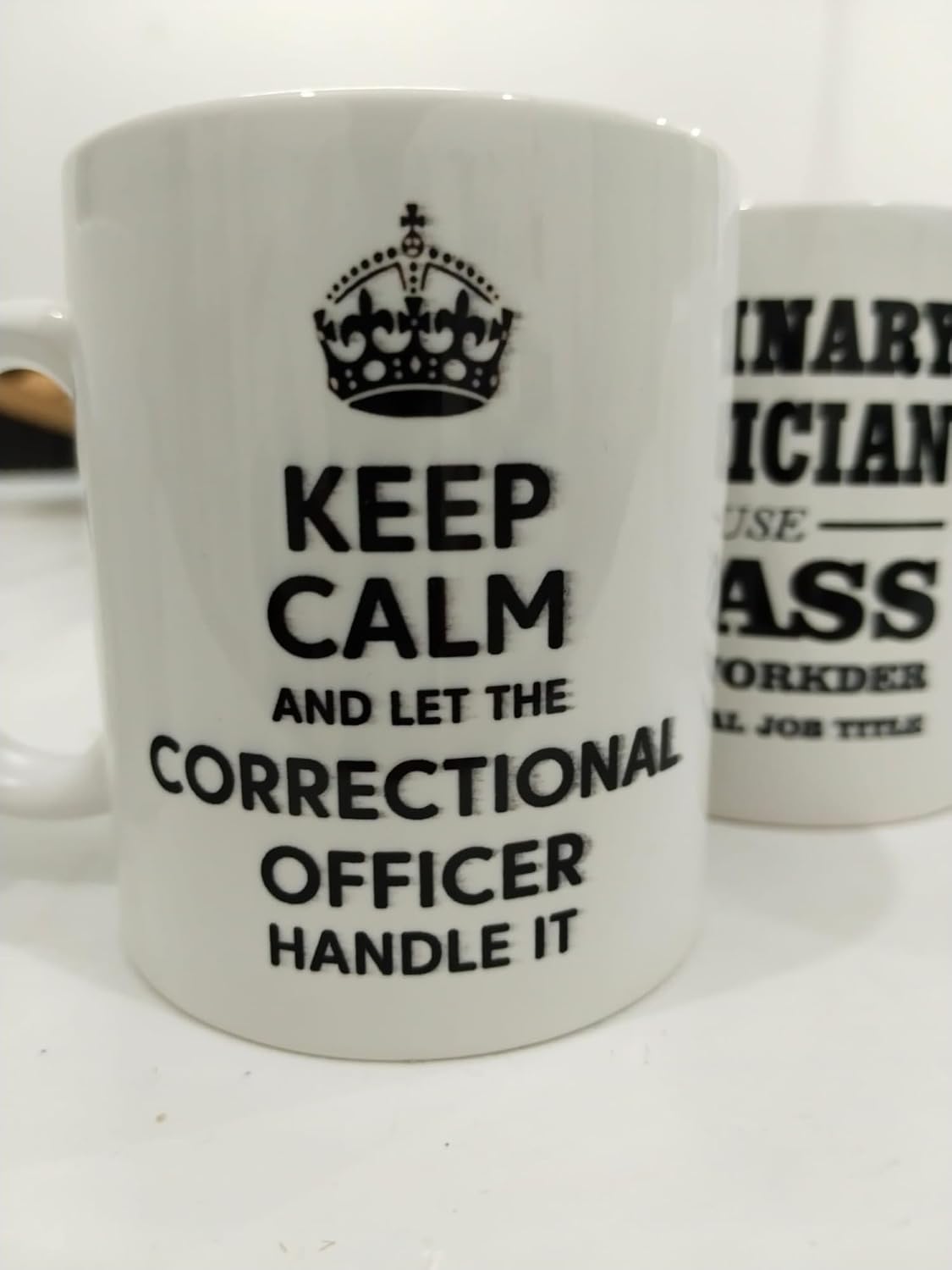 Keep Calm Correctional Officer Kupa - Cezaevi Görevlisi Komik Seramik Bardak 325ml
