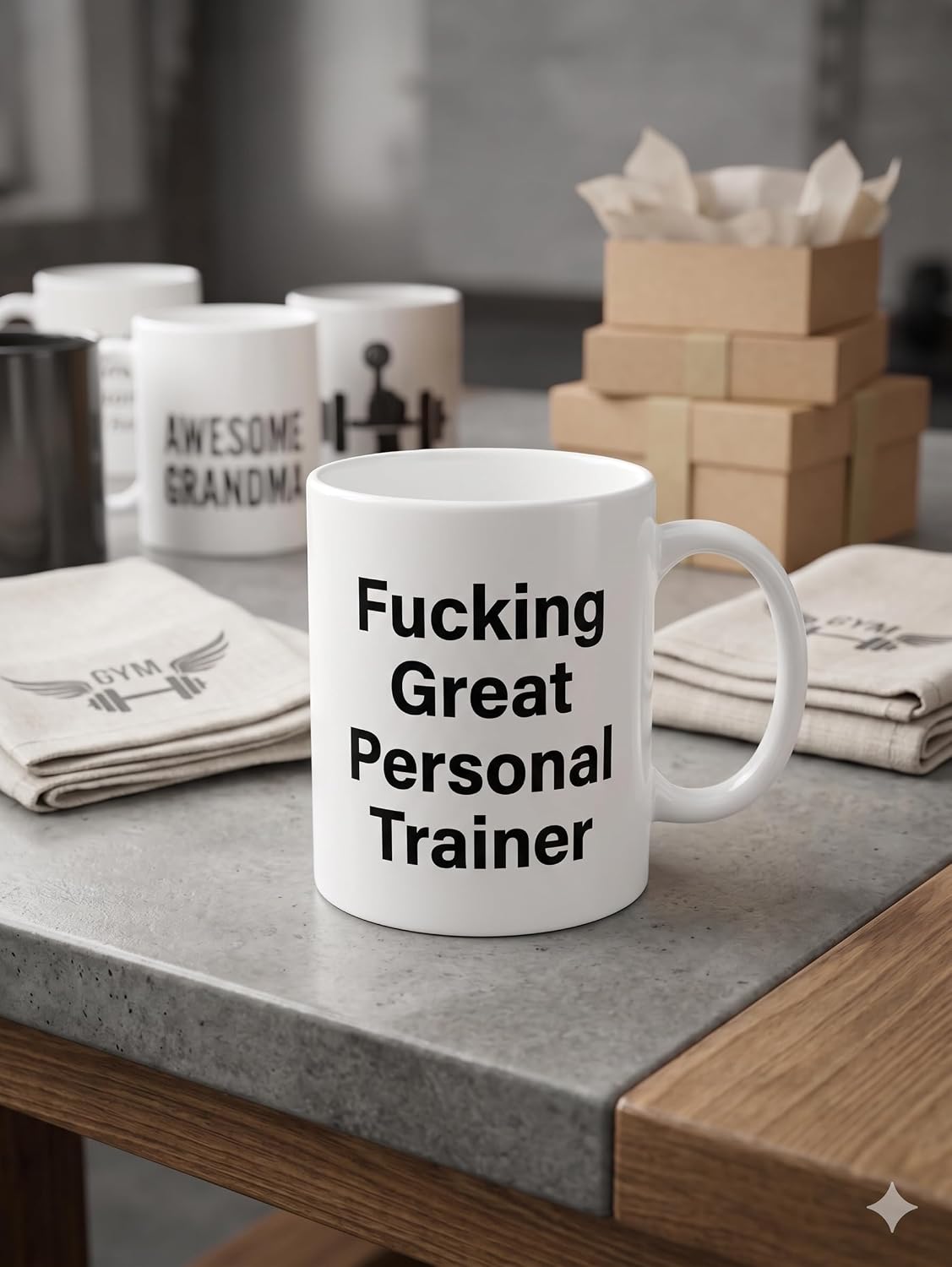 Great Personal Trainer Kupa - Kişisel Antrenör Komik Seramik Bardak Fitness Hediyesi 325ml