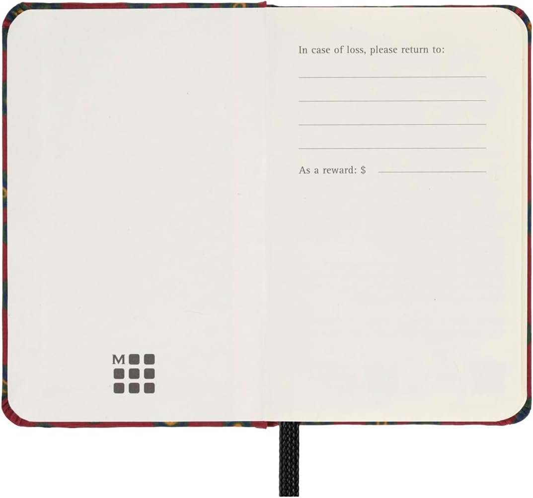 Sınırlı Üretim Profesyonel İpek Defter, Sert Kapak, XS (6,3 cm x 10,8 cm), Düz, Bordo, 176 sayfa