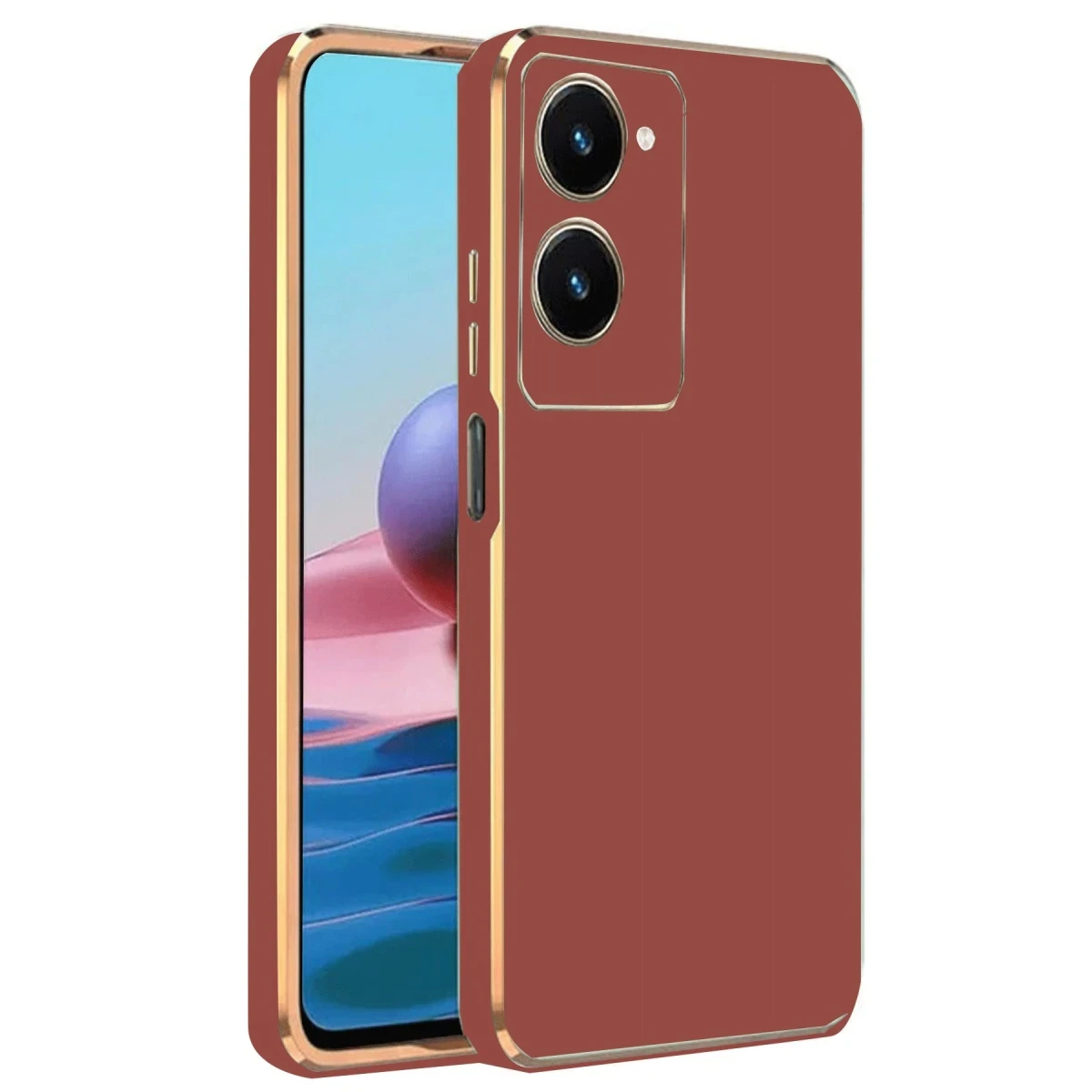 Vivo Y18 Kılıf Volet Silikon - Kırmızı