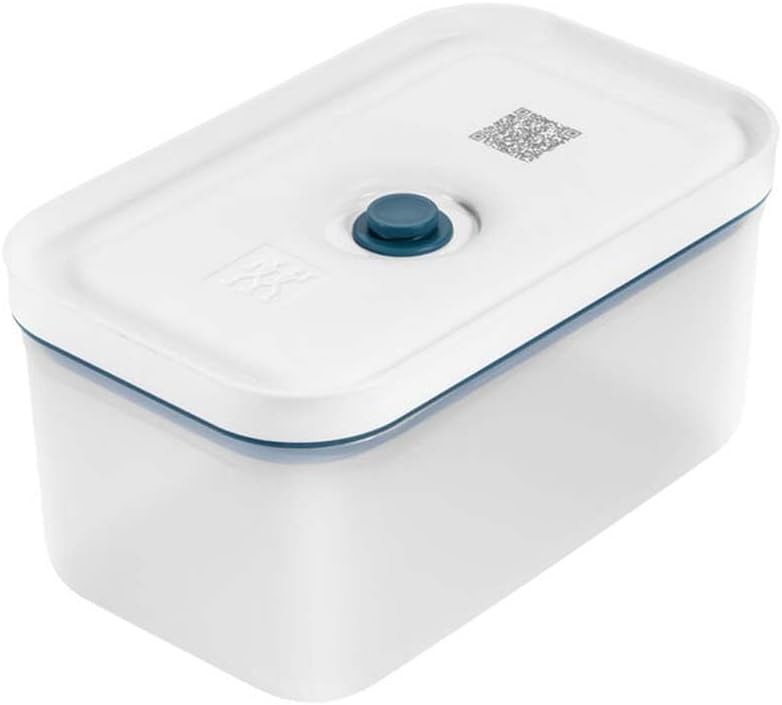 Fresh & Save Vakumlu Saklama Kabı, M, Plastik, Yari Şeffaf-Akdeniz Mavisi