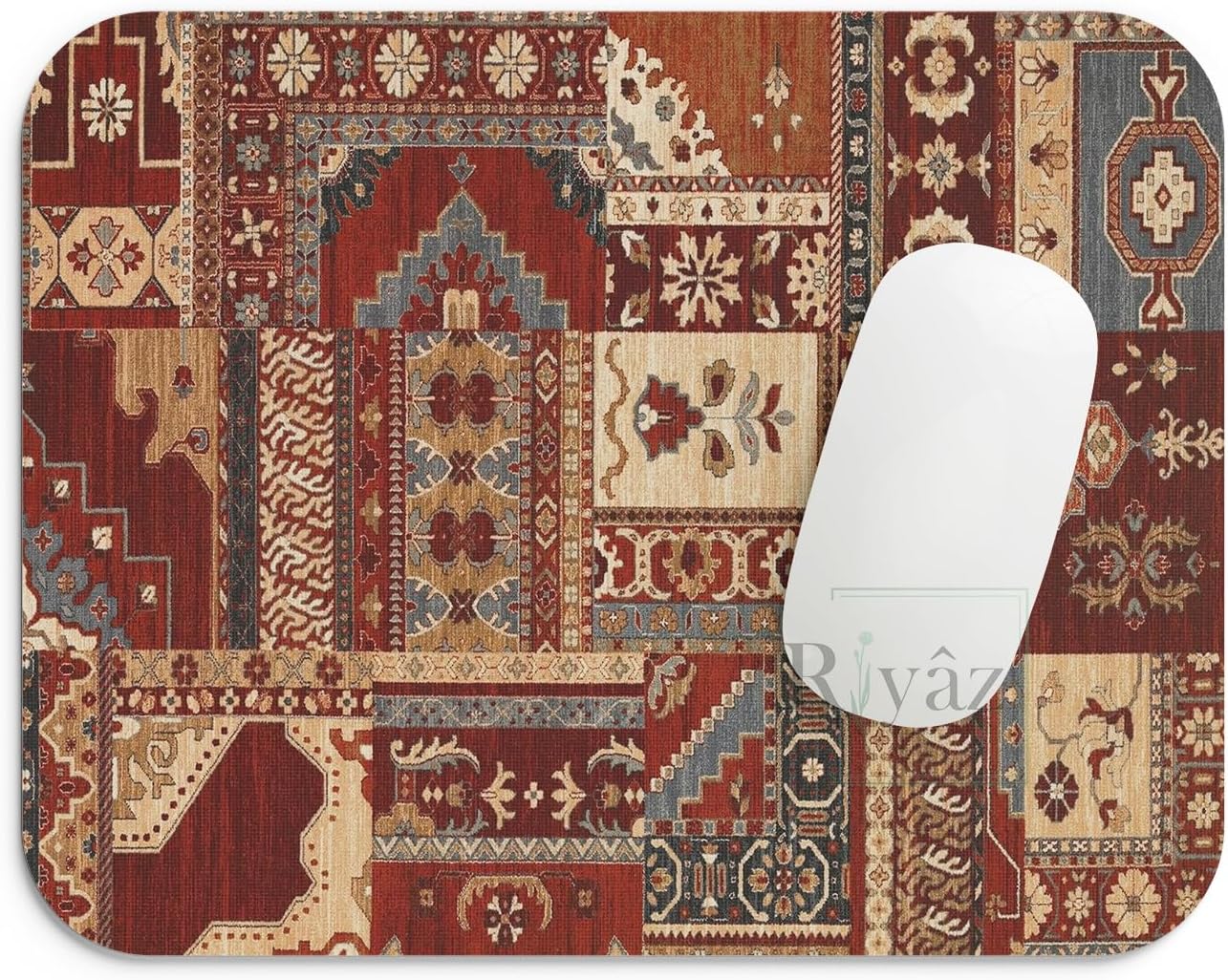 Halı Motif Desen 3 - Dikdörtgen Mouse Pad, 17,5 cm x 19,50 cm