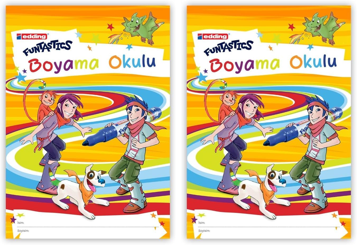 Funtastics Eğitici Boyama Defteri 2li paket
