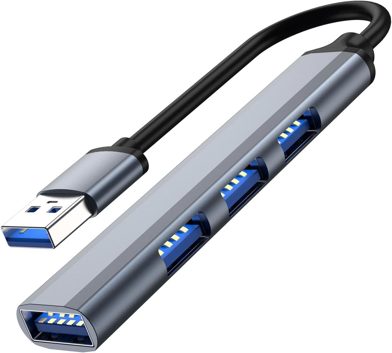 NR1 USB 4 Port USB 2.0 HUB Çoğaltıcı Alüminyum Kasa