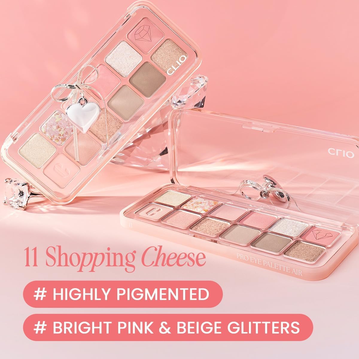 Hafif Dokulu Yoğun Renklere Sahip Göz Farı Paleti Pro Eye Palette Air (11 Shopping Cheese)