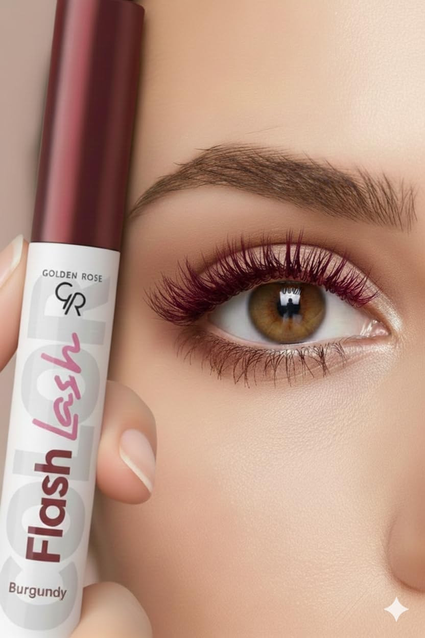 Flash Lash Colored Mascara No: 10 Burgundy - Renkli Maskara