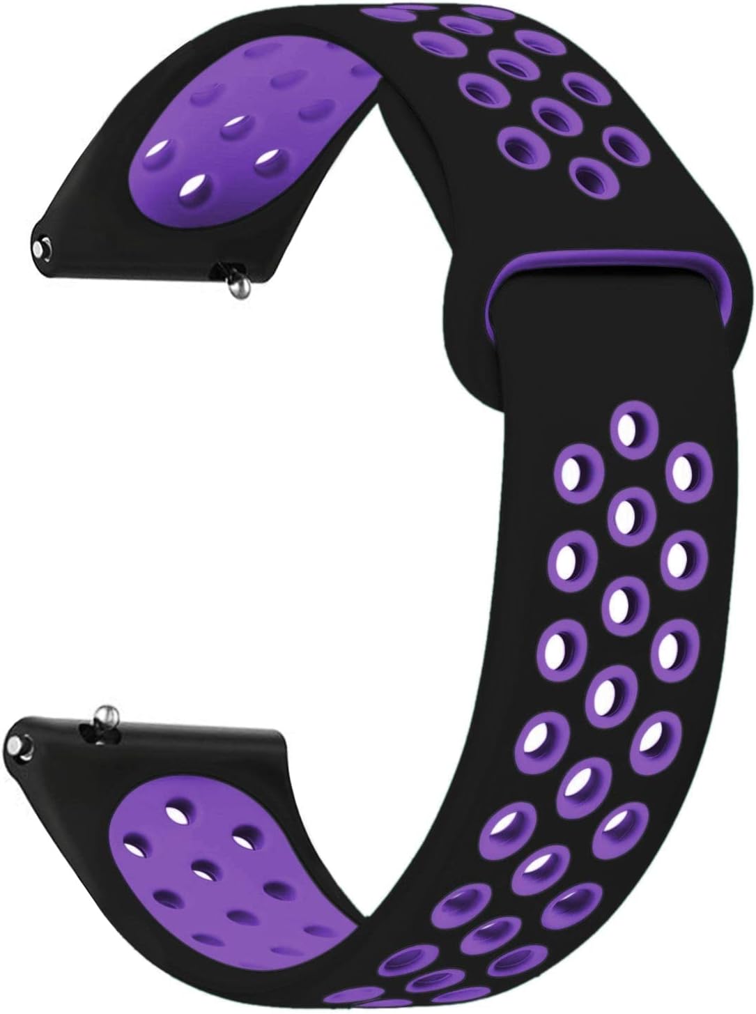 Amazfit GTS 4 Mini Rainbow Sport Band Kordon Siyah Mor