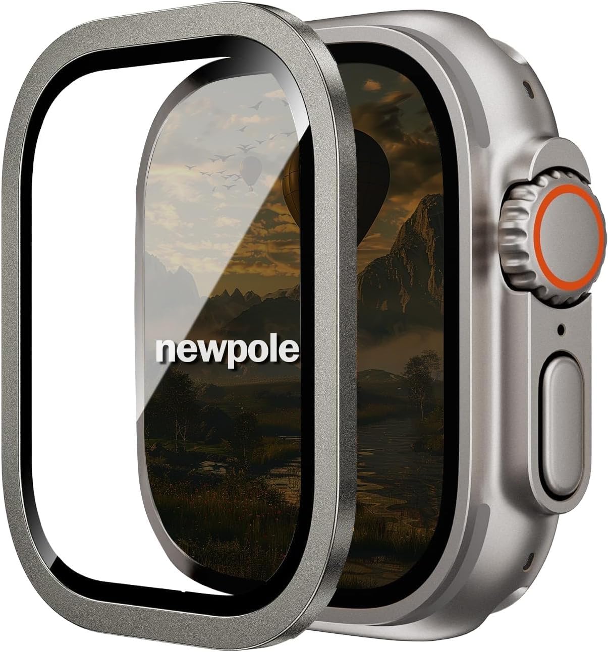 [Seri Ultra/Ultra 2 49mm Aüminyum Çerçeve] Watch Ekran Koruyucu Watch Ultra 49mm Ekran Koruyucu Kırılmaz Cam Tam Kaplayan Apple Watch Ultra/Ultra 2 ile Uyumludur (Orjinal)