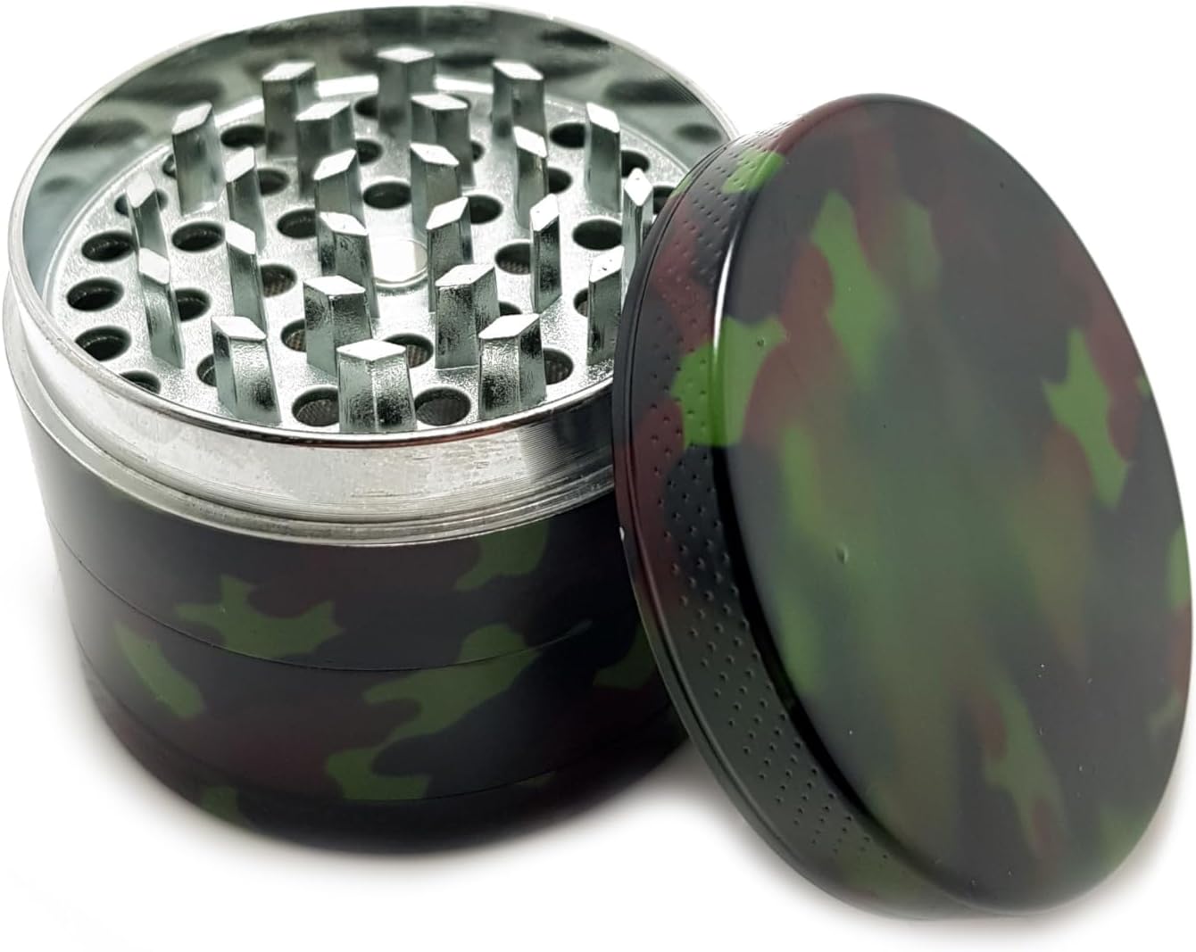 Kamuflaj 52 mm. Tütün Baharat Herbal Öğütücüsü Parçalayıcı pz34