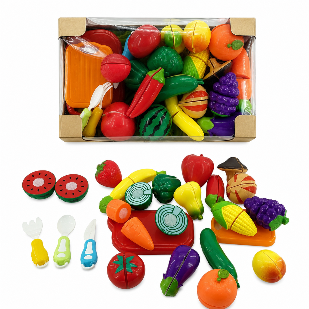 URT007-KUTU-3 41 Pcs Kesilebilen Meyve Sebze Manav