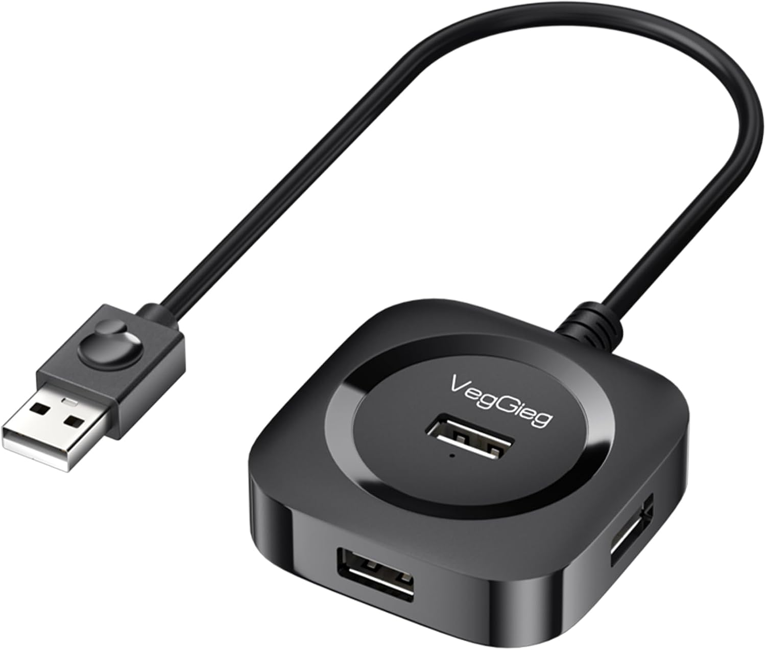 4 Portlu USB 2.0 Çoklayıcı Hub Siyah