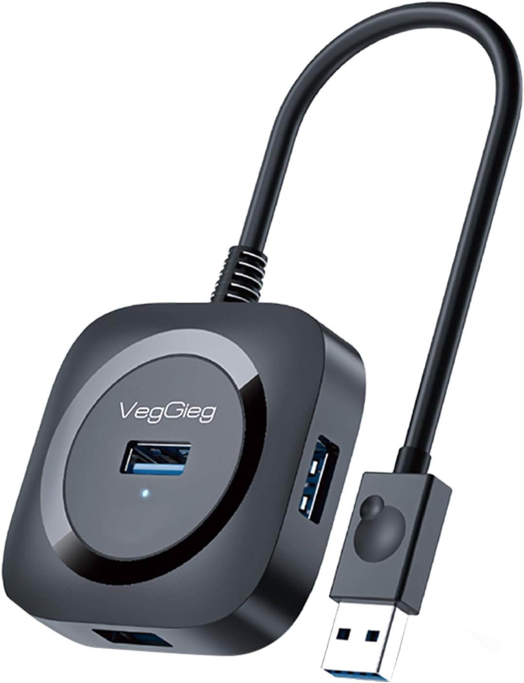 4 Port USB 3.0 Çoklayıcı Hub Siyah