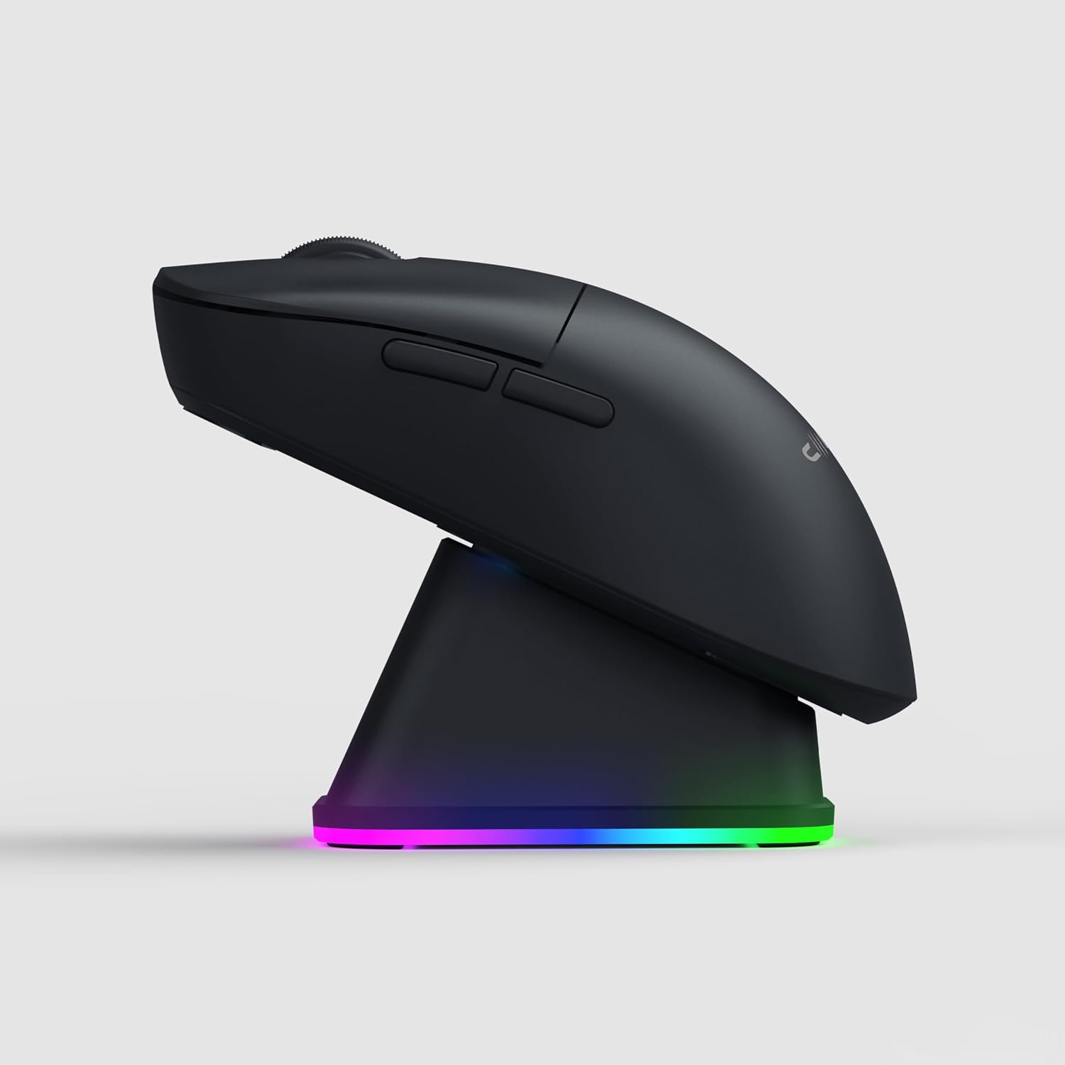 Rajin Blaze Çift Modlu Kablosuz 12000 Dpi Rgb Şarj Standlı & Makro Yazılımlı Kablosuz Gaming Mouse - Siyah (2.4 Ghz Kablosuz + Bluetooth)