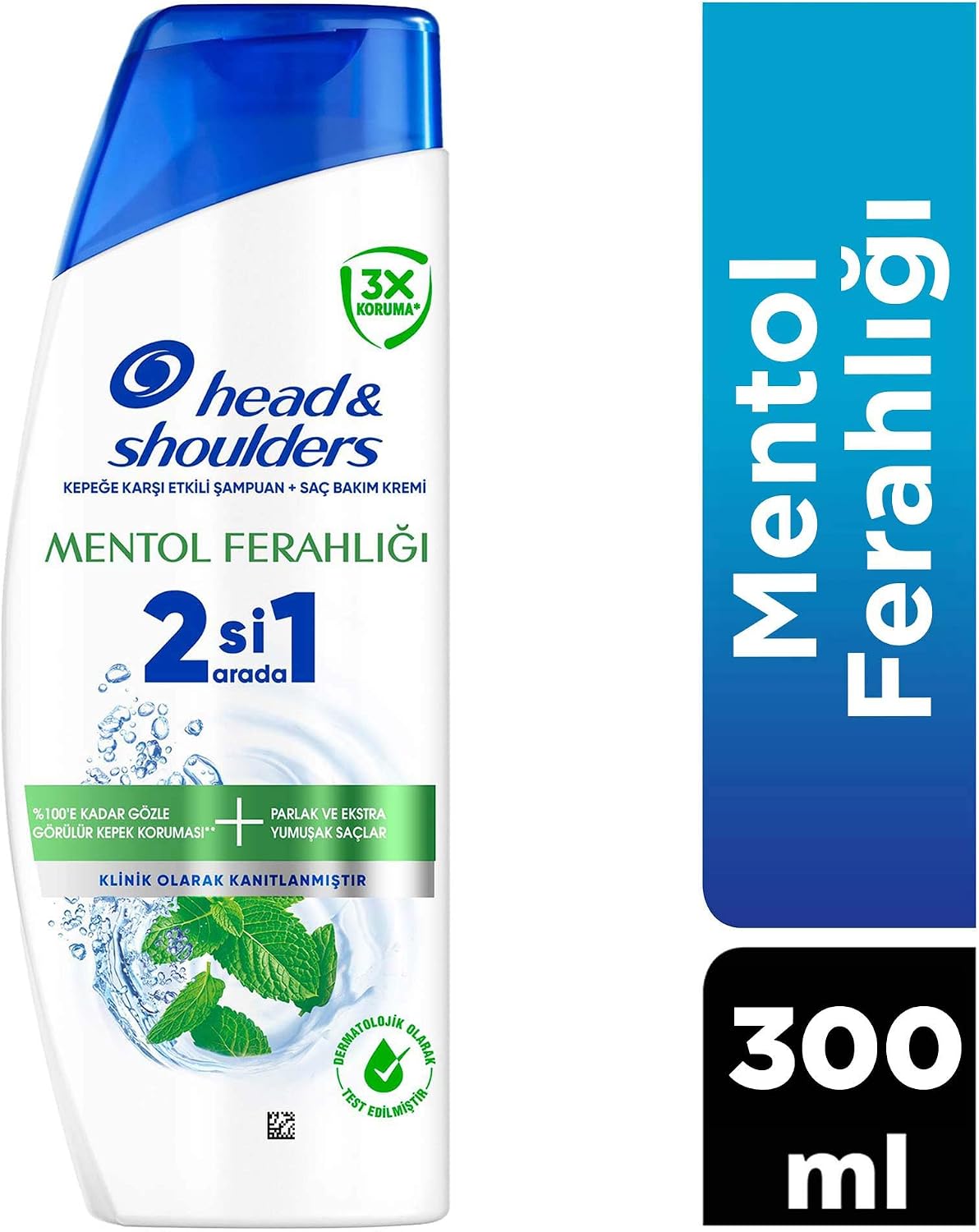 Mentol Ferahlığı 2'si 1 Arada Kepeğe Karşı Etkili Şampuan 300ml