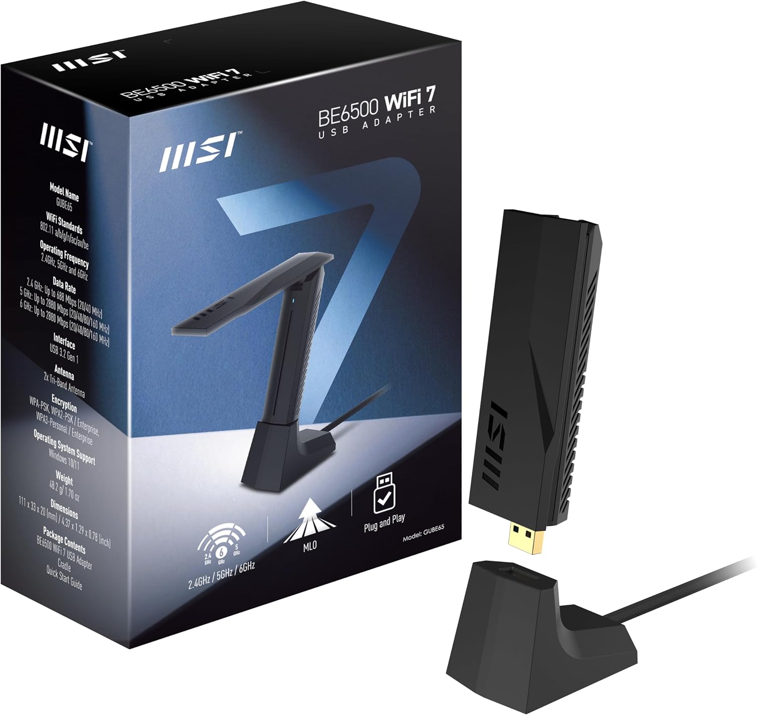 NETWORK BE6500 WIFI 7 USB ADAPTER