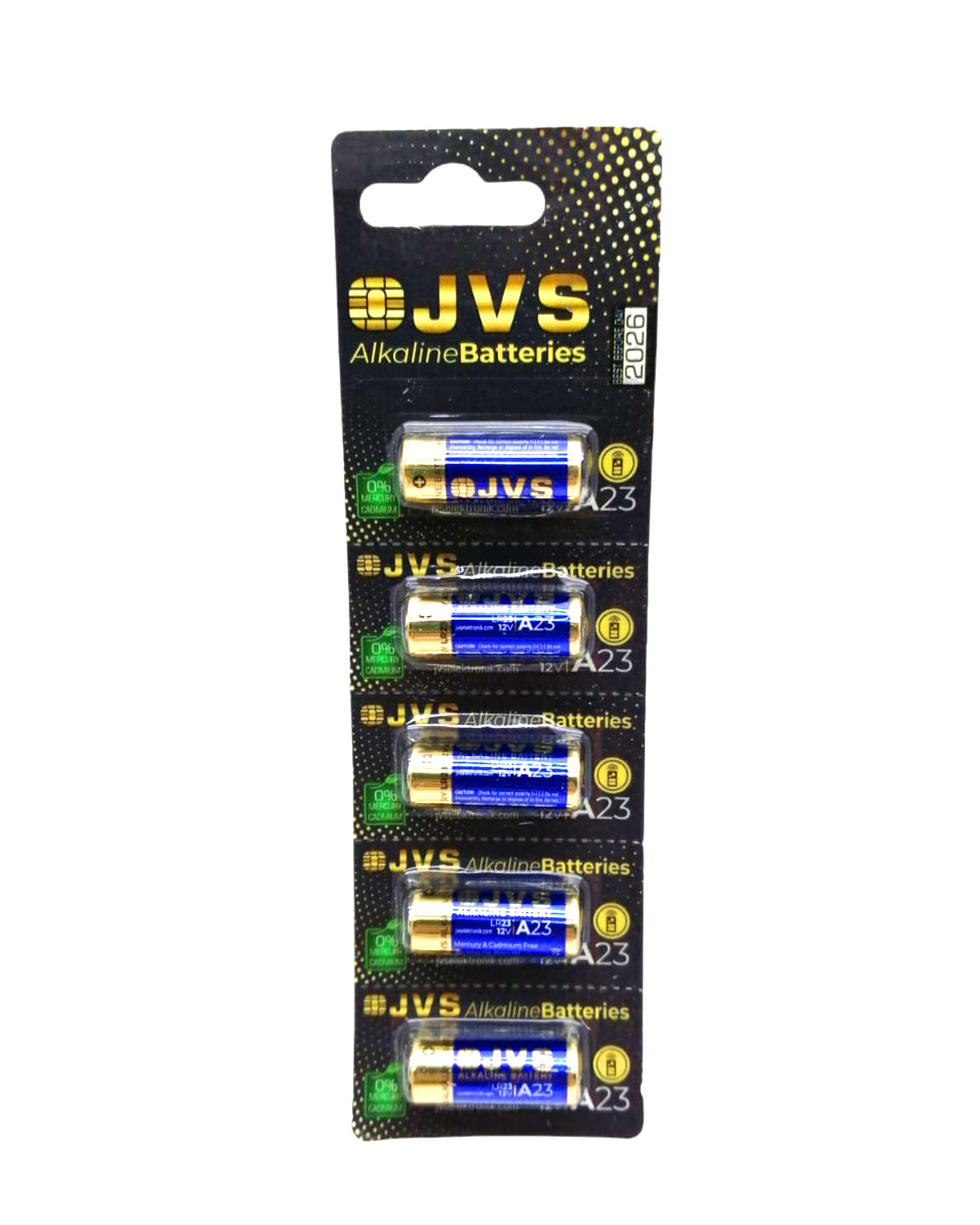 Jvs A23 LR23 12V Araç Kumanda Pili 5Lİ Kart
