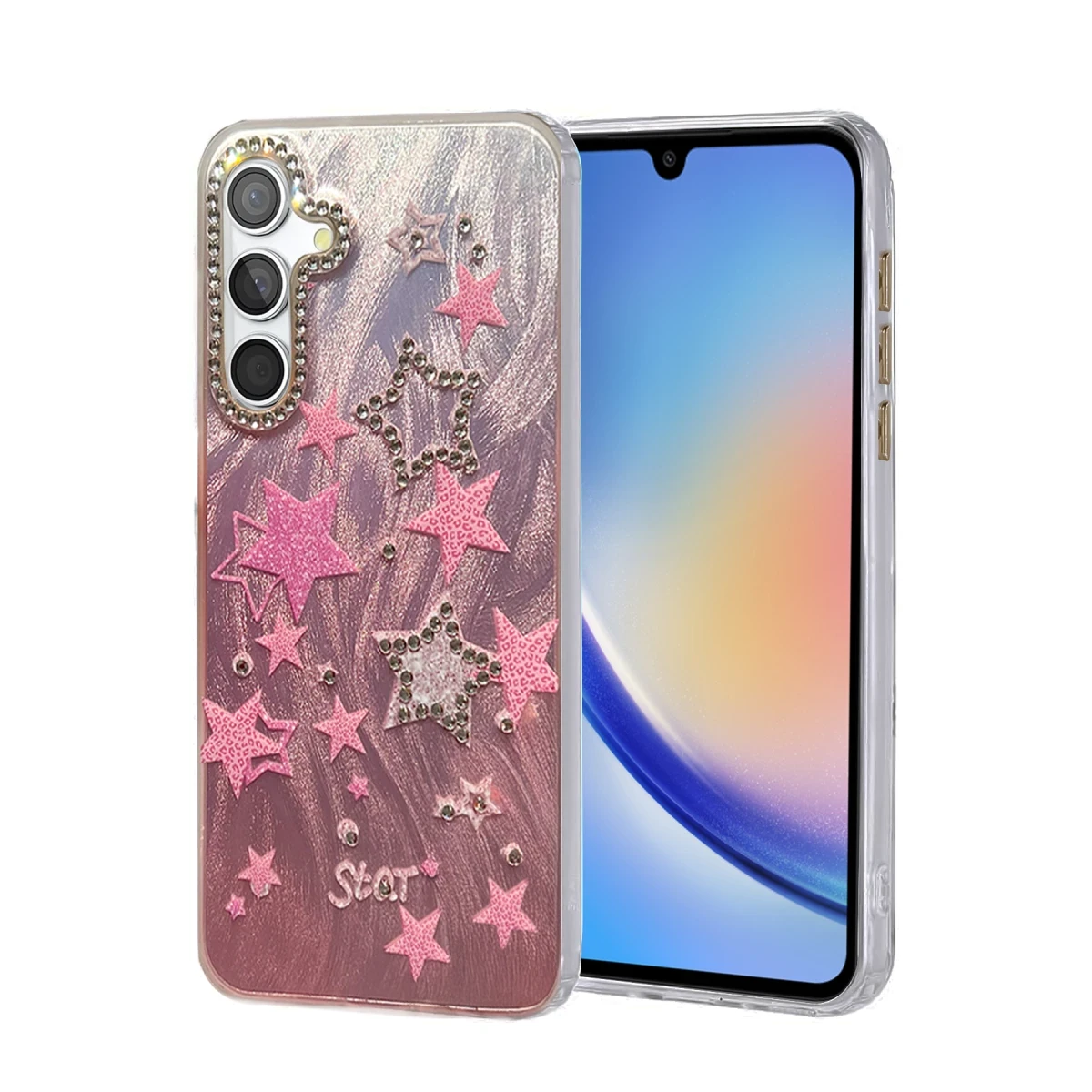 Samsung Galaxy A34 5G Kılıf Blade Aynalı Desenli Kapak - Desen 7