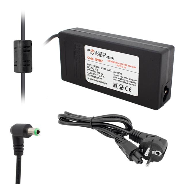 PM-12922 Toshiba Uyumlu 19V 6.3A Notebook Adaptörü 6.3x3.0mm Uçlu Şarj Cihazı