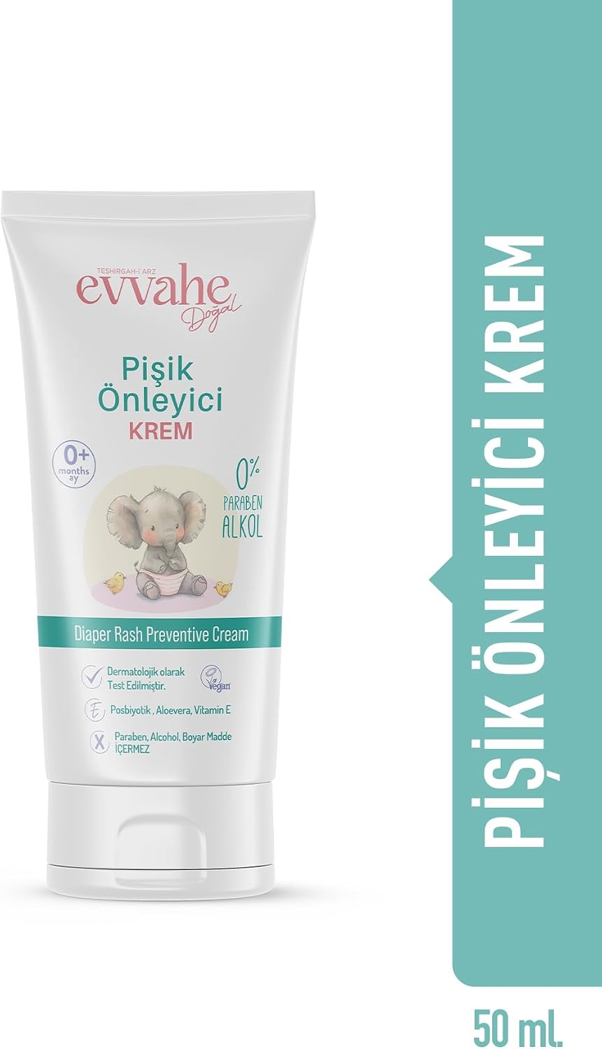 Pişik Önleyici Krem, Bebek Pişik Koruma Kremi, 50ml