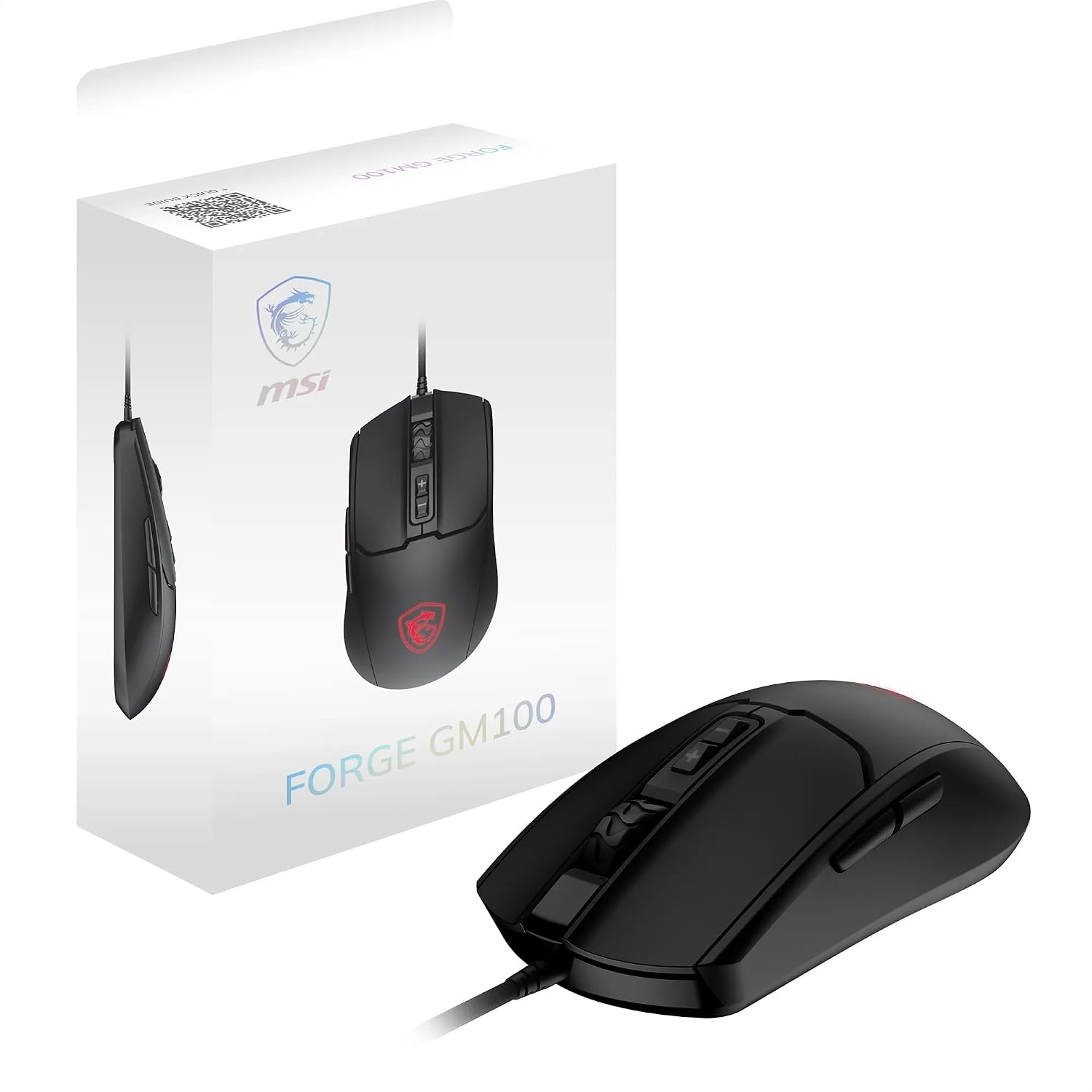 GG FORGE GM100 GAMING MOUSE MAX 6400 DPI 108GR 1,5m KABLO OPTIK SENSOR MICRO SWITCH RGB LED OYUNCU FARESI
