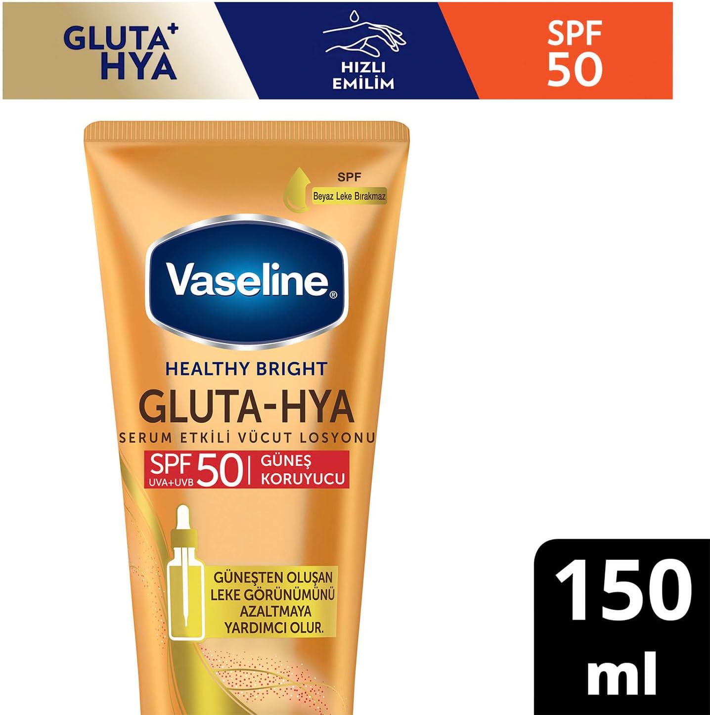 Gluta-Hya Serum Etkili Vücut Losyonu Güneş Koruyucu 150 Mililitre