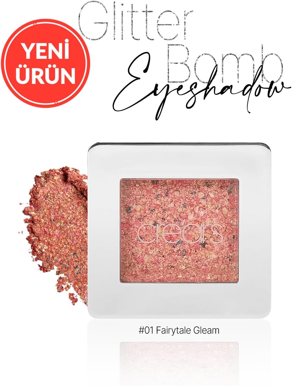 Mücevher Parlaklığında Yoğun Pigmentli Tekli Far Glitter Bomb Eyeshadow 01 Fairytale Gleam
