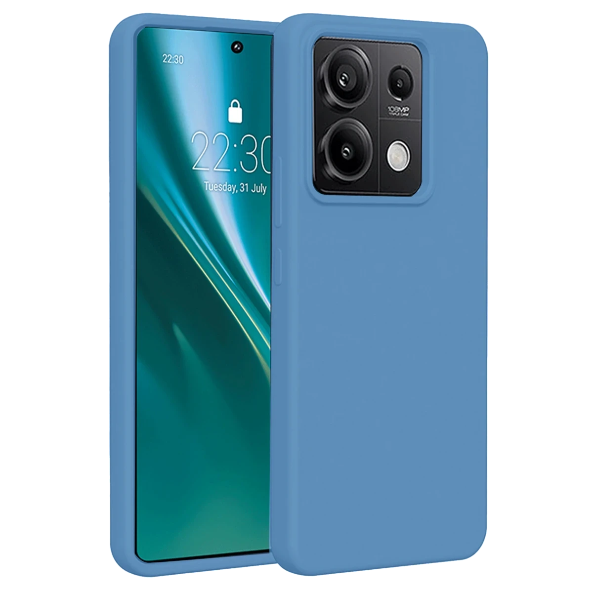 Xiaomi Redmi Note 13 4G Kılıf First Silikon - Mavi