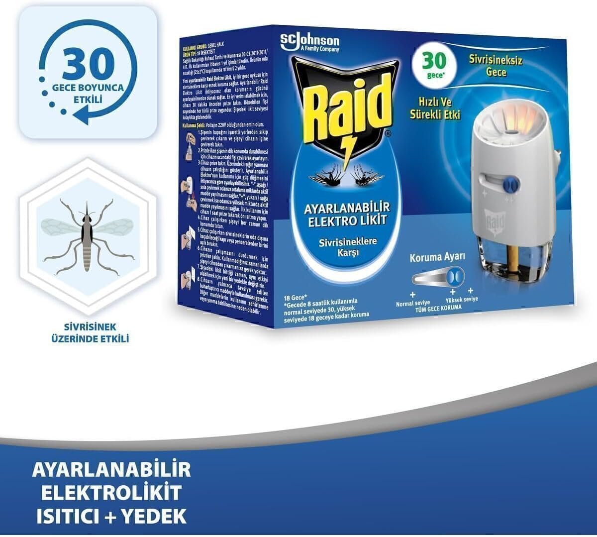 Ayarlanabilir Elektrolikit 30 Gece 21 ml 74844