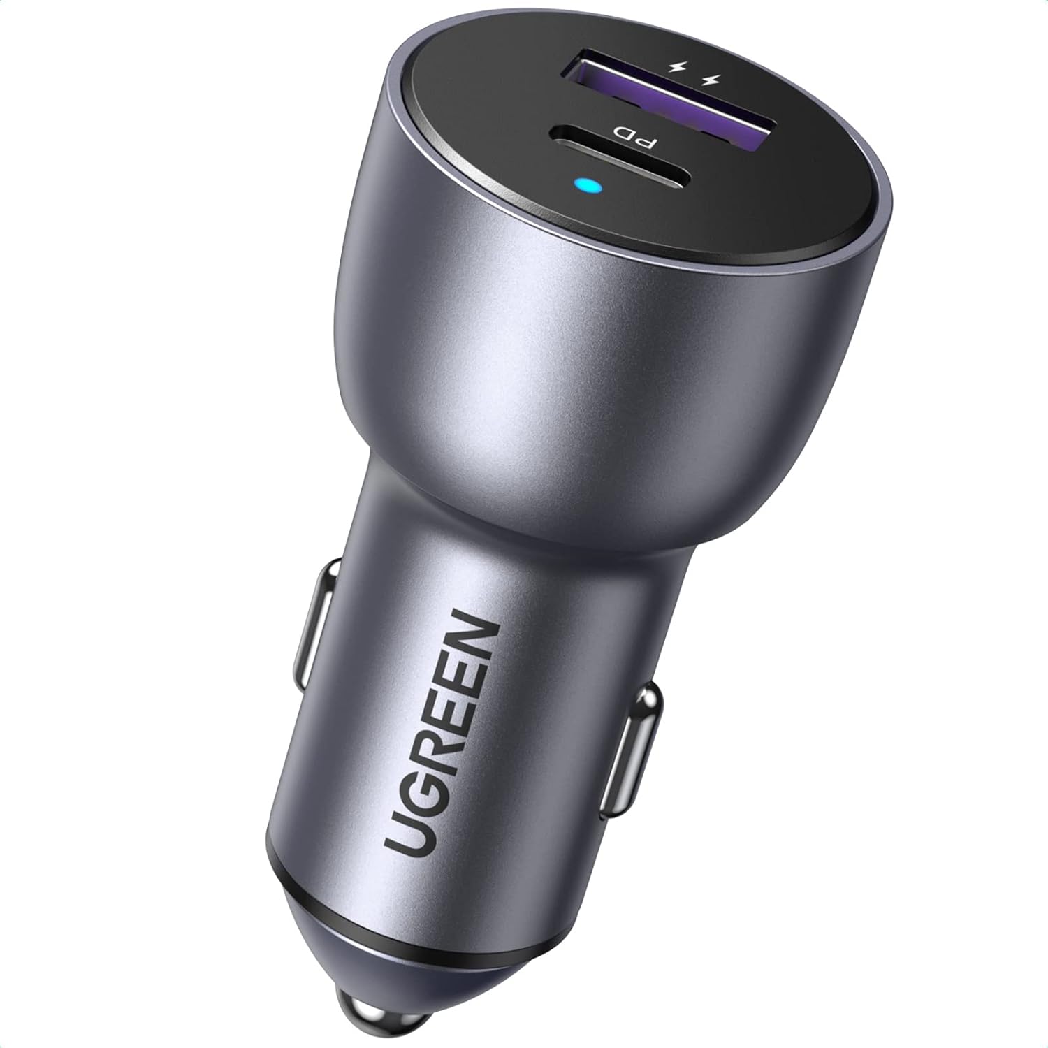 52.5 W Çift Port USB C-USB A PD-QC Hızlı Araç Şarj Cihazı