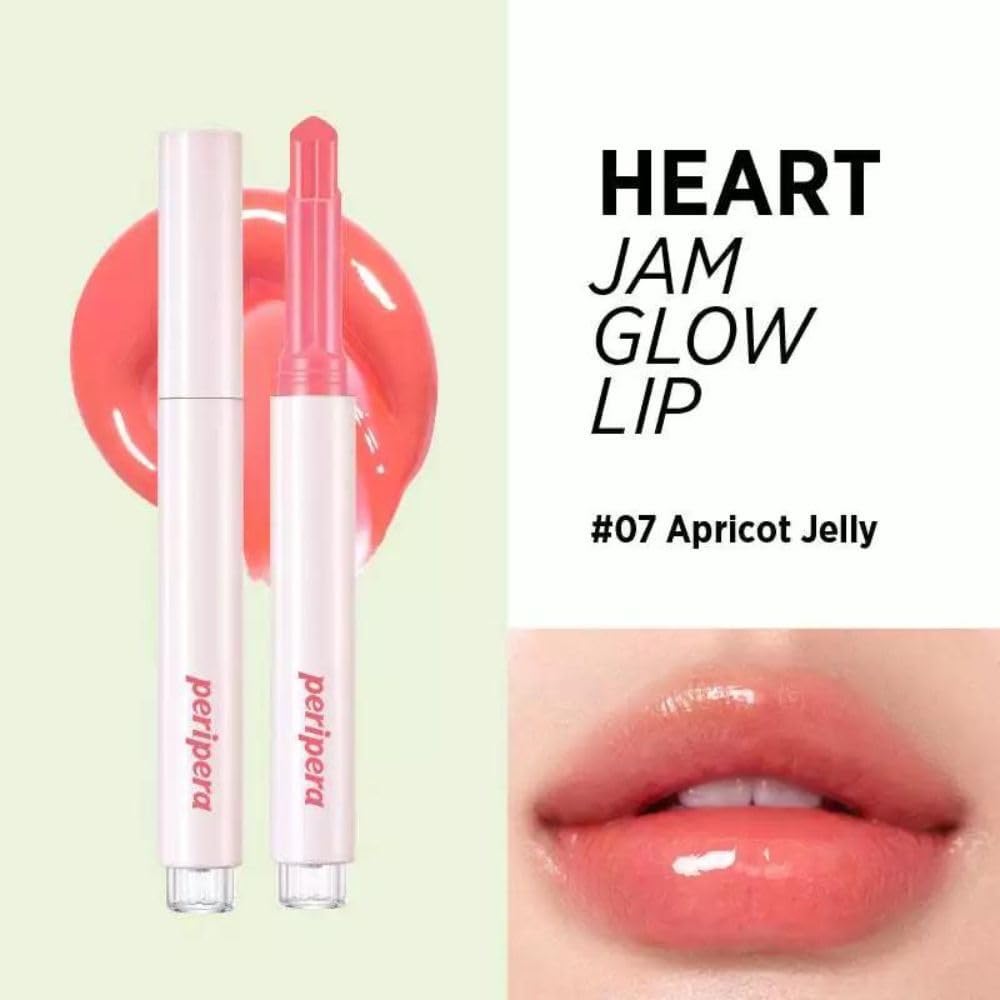 Yoğun Nemlendirici Parlak Bitişli Balm Heart Jam Glow Lip (7 Apricot Jelly) (Lucky Lottery)