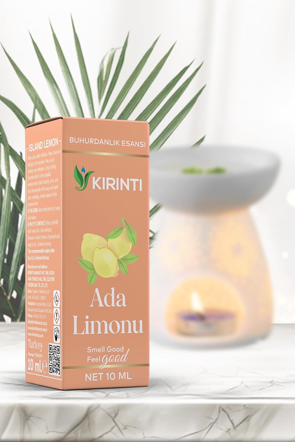 2000 Ada Limonu Kokulu Buhurdanlık Esansı 10 Ml
