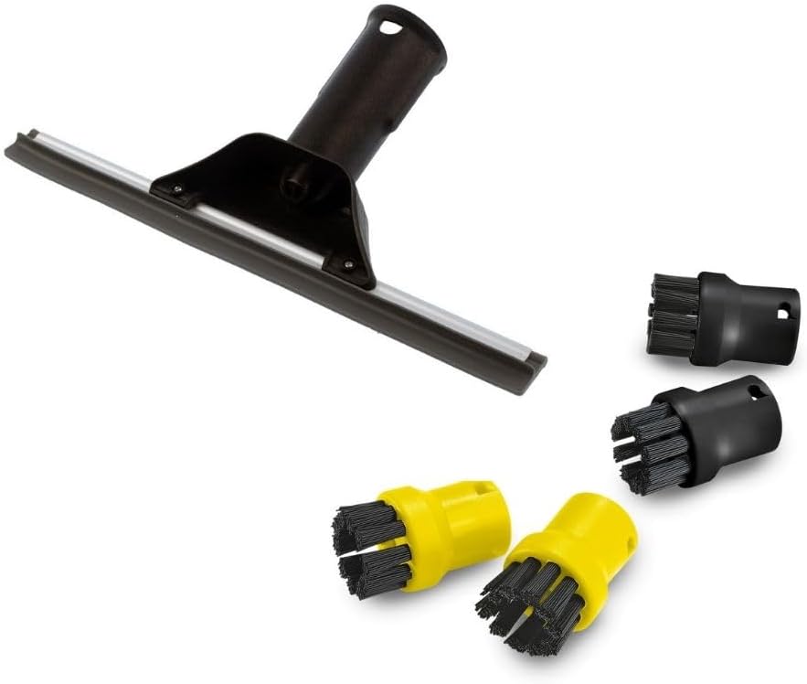 Karcher SC1, SC3, SC4, SC5 ile Uyumlu Cam Silme Aparatı/Mini Fırça Seti