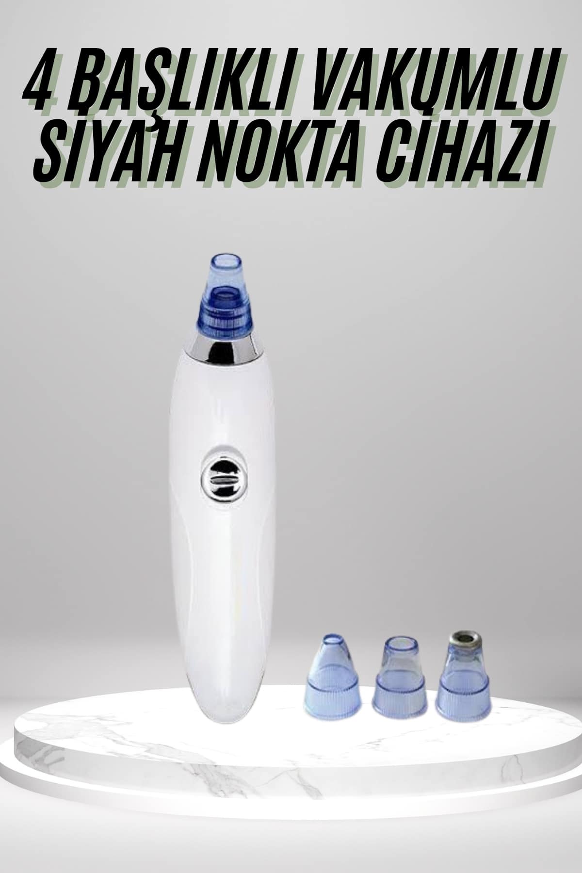 4 Başlıklı Pilli Vakumlu Siyah Nokta Temizleyici Akne Ve Sivilce Önleyici