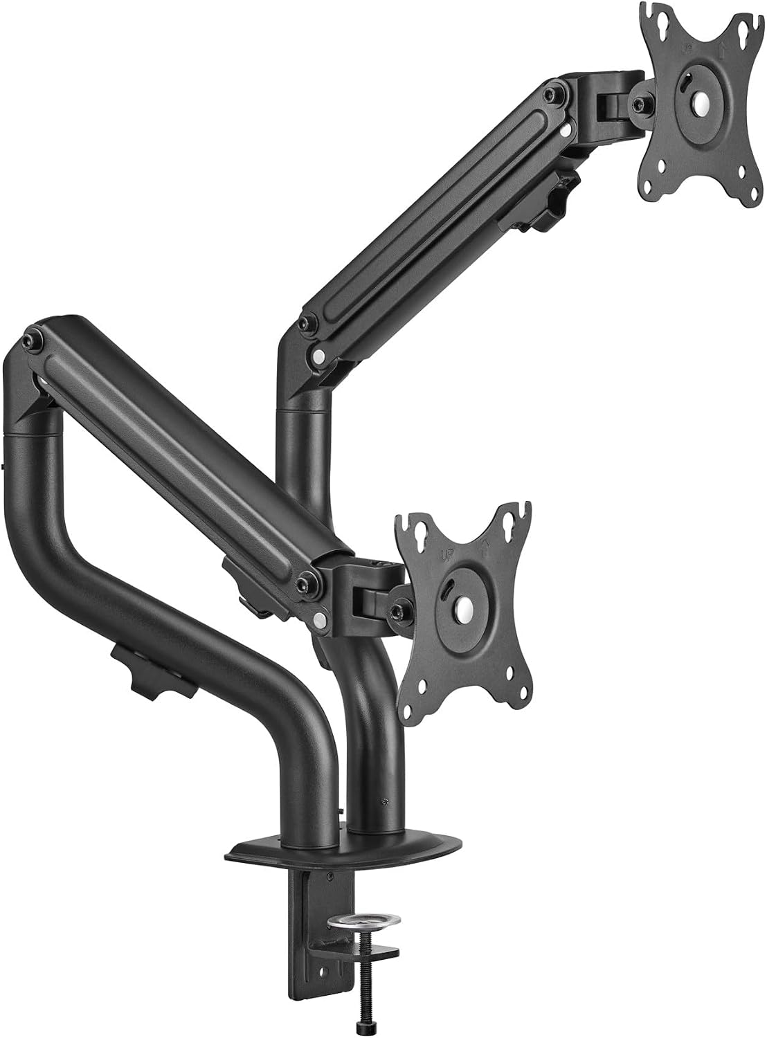TM-71-C012 MEKANİK AMORTİSÖR DÜZ EKRAN 17"- 32" MAX 2X 8KG İKİLİ MONİTÖR KOLU