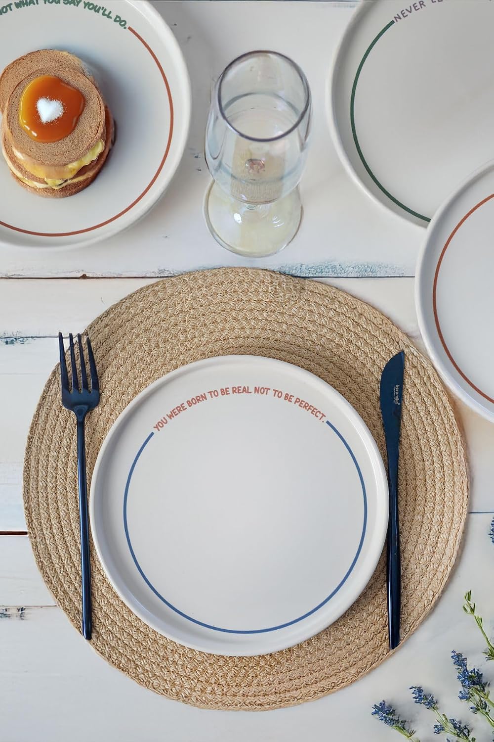 Motto Line Stackable Pasta Tabağı 21 Cm 4 Adet 22645-22731-35-36