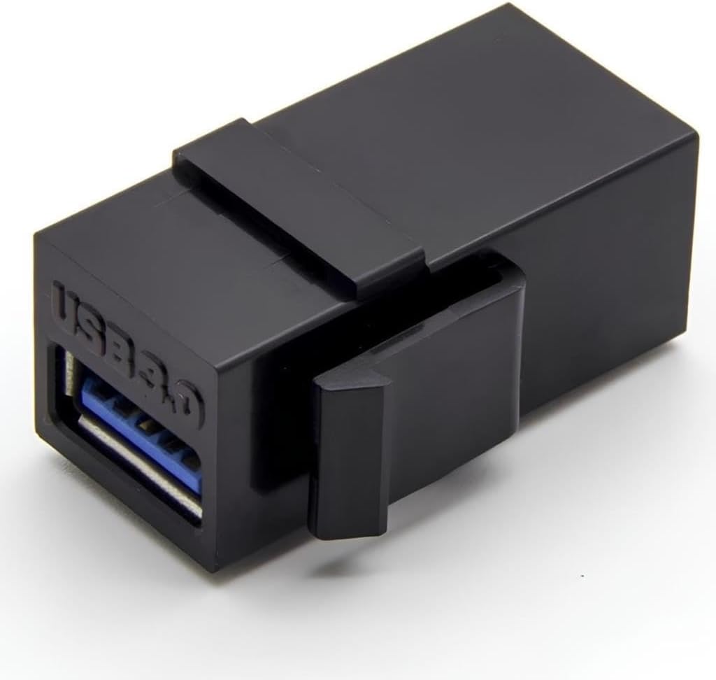 6088 USB 3.0 A Dişi To Dişi Keystone Jack Adaptör Çevirici Uzatma Dönüştürücü Ara Bağlantı