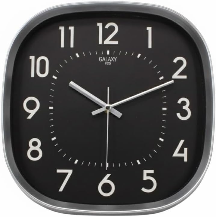 Premium Serisi ABS Kasa Duvar Saati Oval 30 CM Gri Renkli Modern Kadran