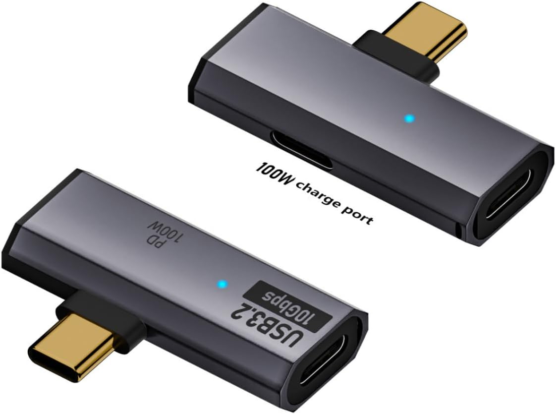 Type C To 2 USB3.2 100W 10Gbps Veri Aktarımı Kulaklık Müzik Dinleme Dönüştürücü Çevirici OTGCC