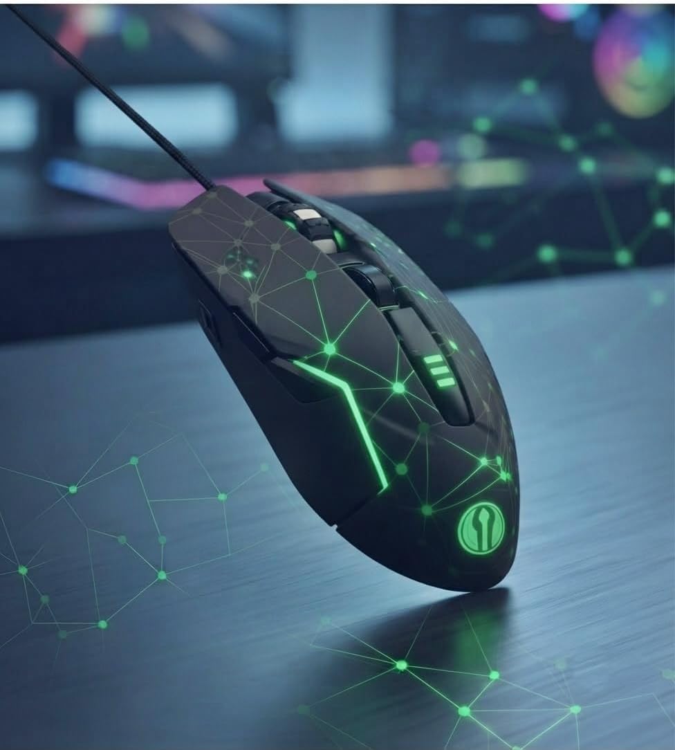 GMX7 RGB Gaming Mouse, 7 Tuşlu, Kablolu USB, Gökkuşağı LED Aydınlatmalı, Optik Oyuncu Mouse, Stalker Warrior Siyah