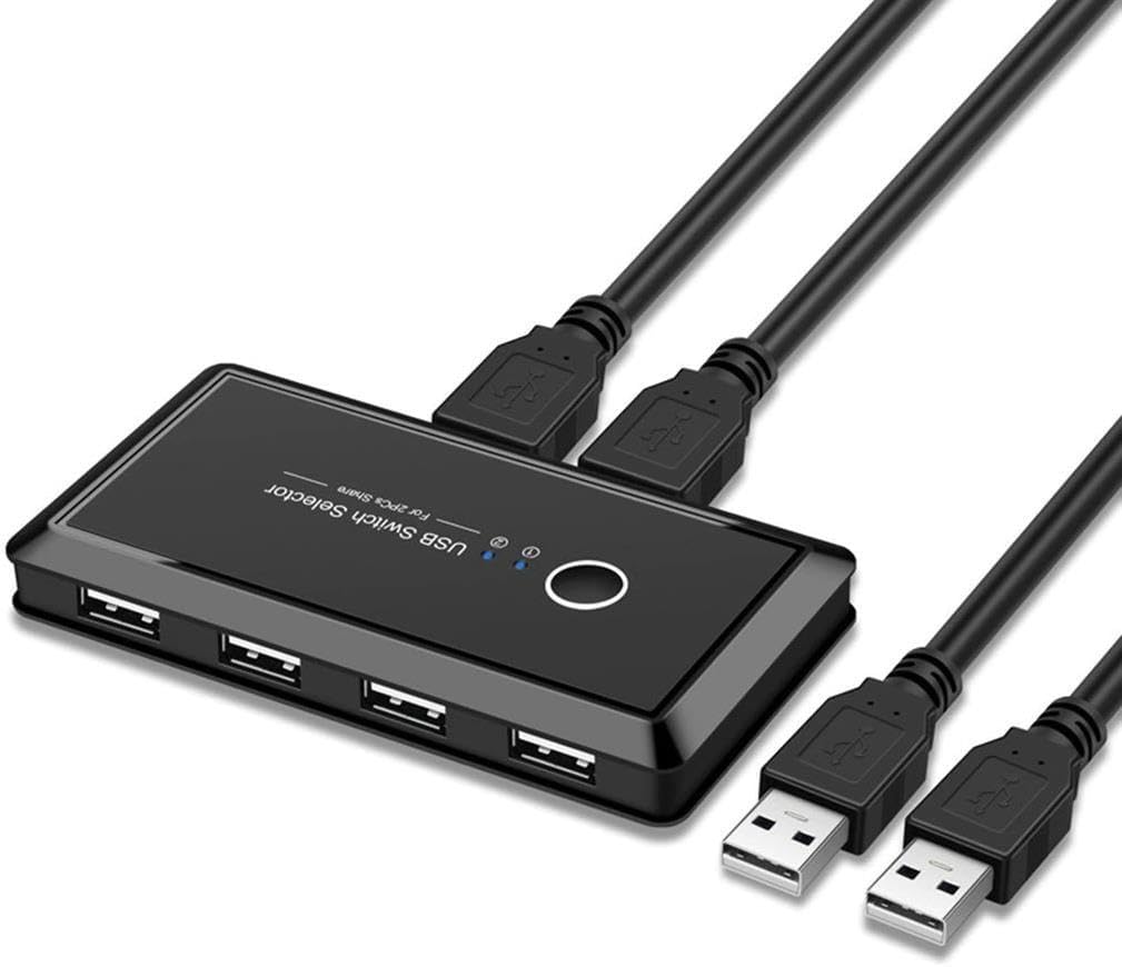 4685 Usb 4 port Hub 2 Kasa Pc Bilgisayar Kvm Switch Splitter Çoklayıcı