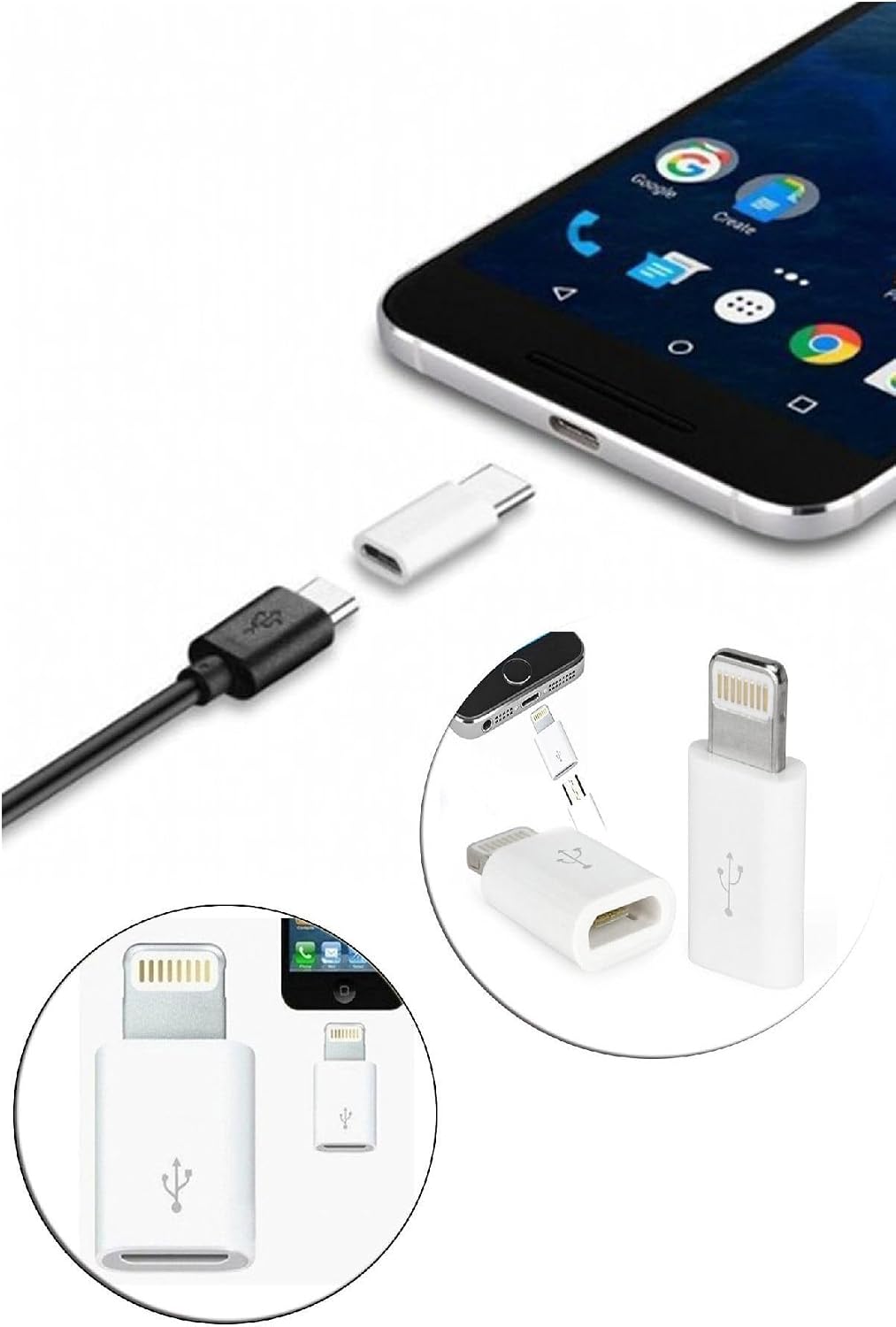 G44YT1619 iPhone/iPad Micro Usb Çevirici Adaptör